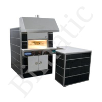 Stone floor pastry oven - functions via natural gas